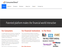 Tablet Screenshot of consumerdirect.com